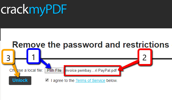 cara buka password pdf